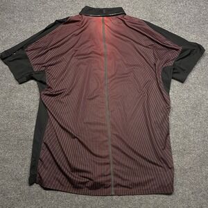 Nike Tiger Woods Collection Dri-Fit Black Red Gradient Golf Polo Men's 2XL *READ